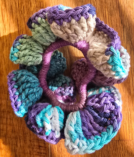 Blue & Purple Scrunchie